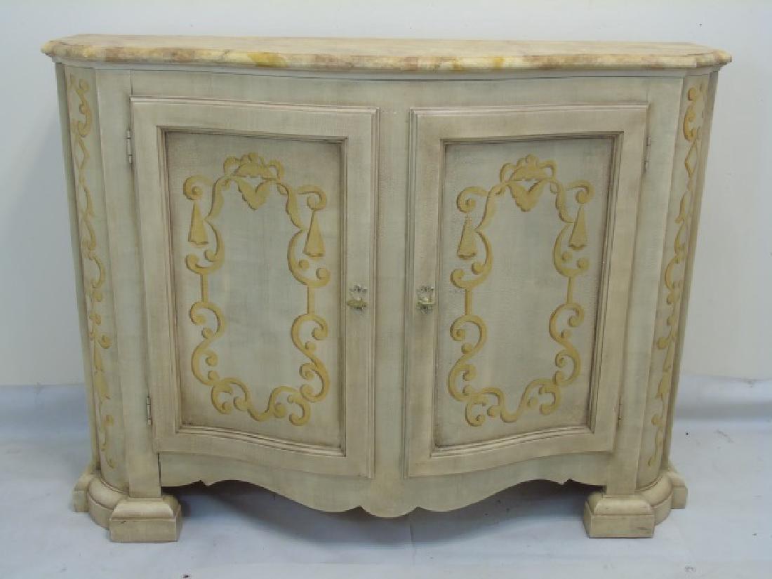 Hand Painted Baker Side Board Console Credenza (1 of 5)