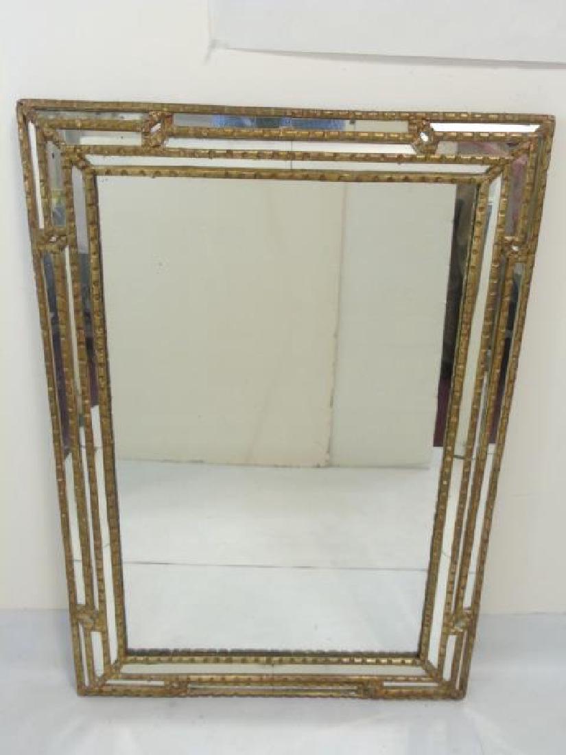 French Style Carved Wood Framed Mirror (1 of 3)