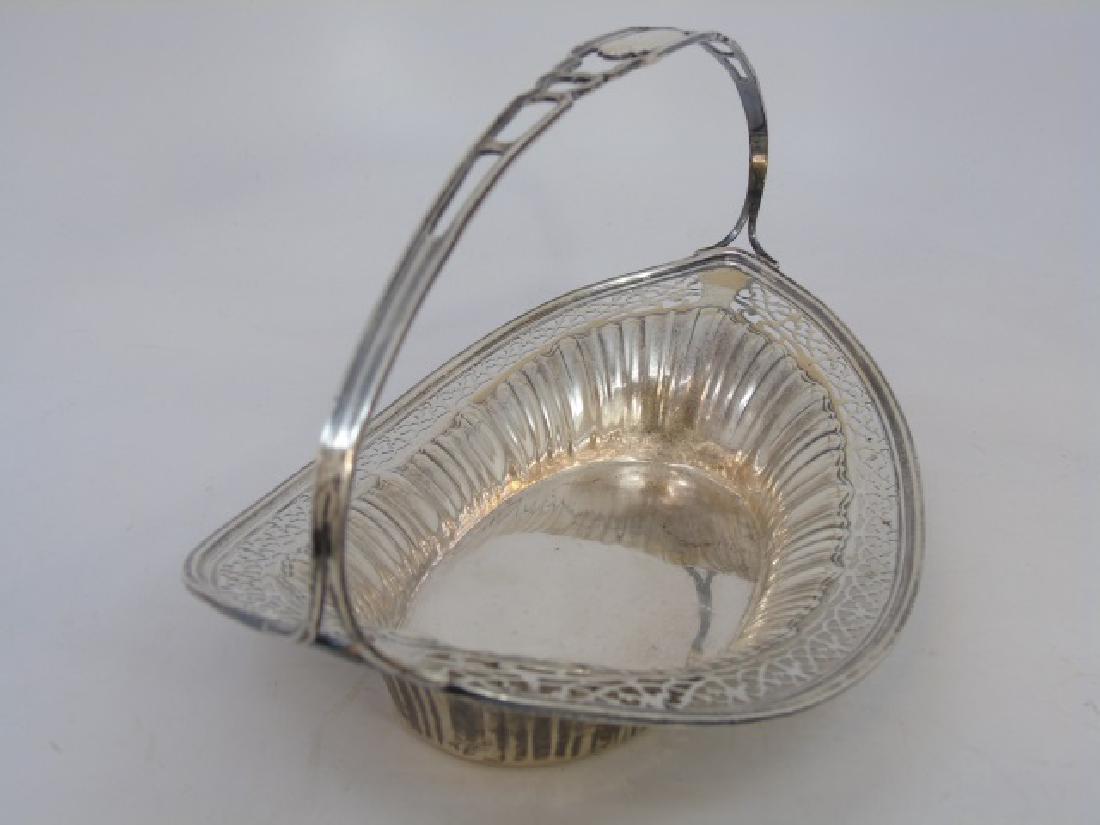 Antique English Sterling Silver Reticulated Basket (1 of 5)