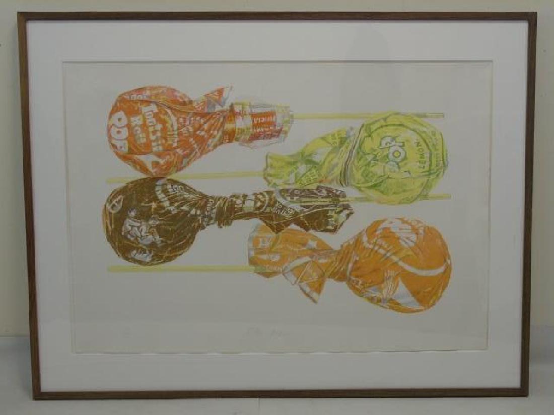 Don Nice Signed & Numbered Modern Art, Tootsie Pop: Don Nice Signed & Numbered Modern Art, Tootsie Pop. Measures 49 x 38 inches.