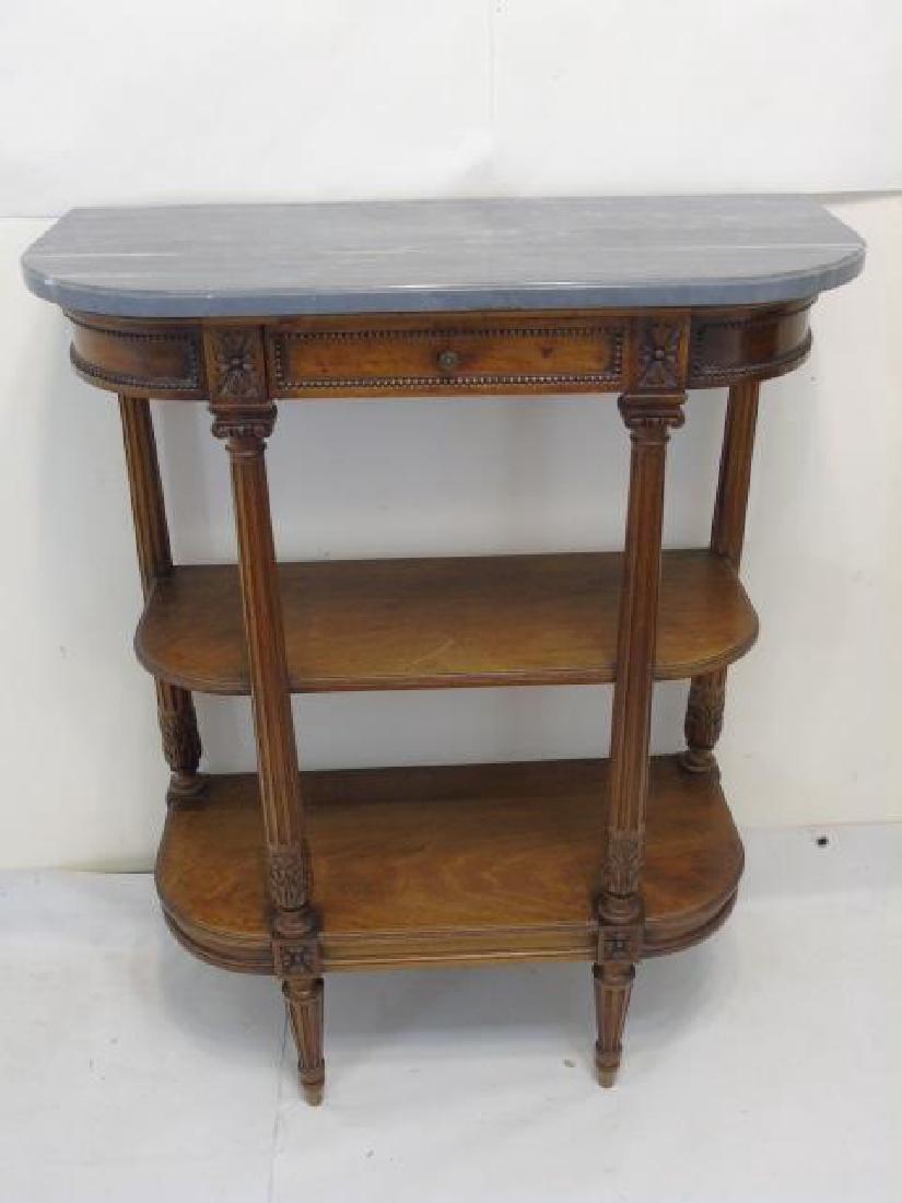 Antique French Louis XVI Style Marble Top Console (1 of 3)