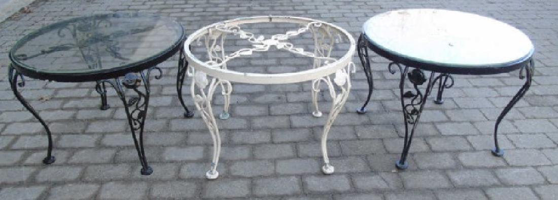 3 Metal & Glass Outdoor Tables for Patio / Deck (1 of 3)