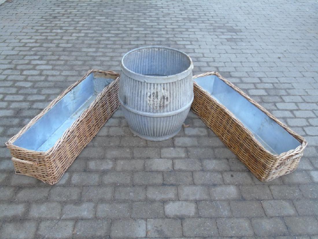 Garden Item Group: Pair Flower Boxes & Planter Pot (1 of 4)