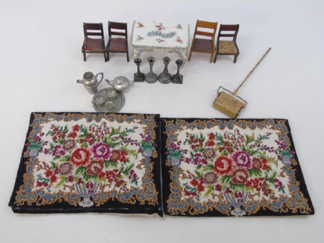 Antique Dollhouse Miniature Furniture & Objects (1 of 7)