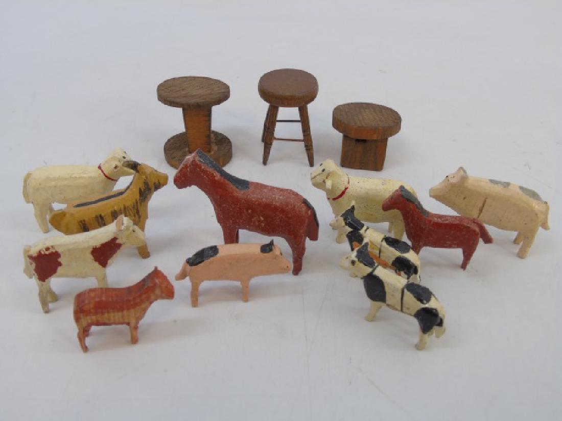 Antique German Noahs Ark Hand Carved Animals (1 of 4)