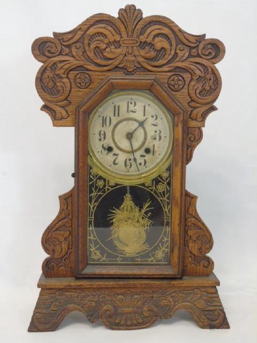 Antique American Gingerbread Victorian Clock (1 of 4)