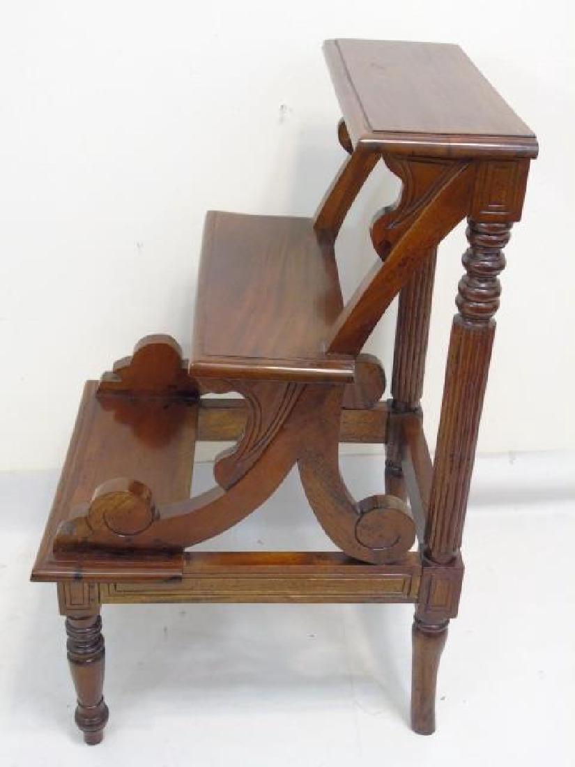 Antique English Library Step Stool / Ladder (1 of 3)
