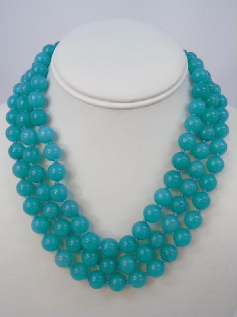 Three Hand Knotted Spinel Necklace Strands (1 of 3)