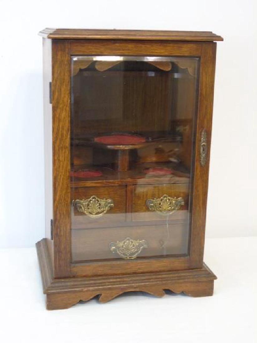 Antique English Table Top Small Display Curio Case (1 of 5)