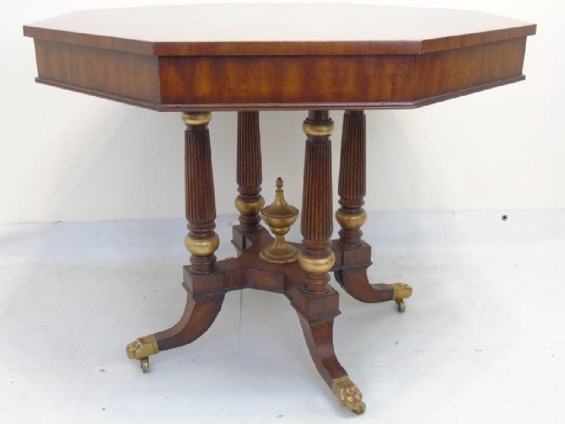 Maitland Smith Pedestal Base Mahogany Dining Table (1 of 3)