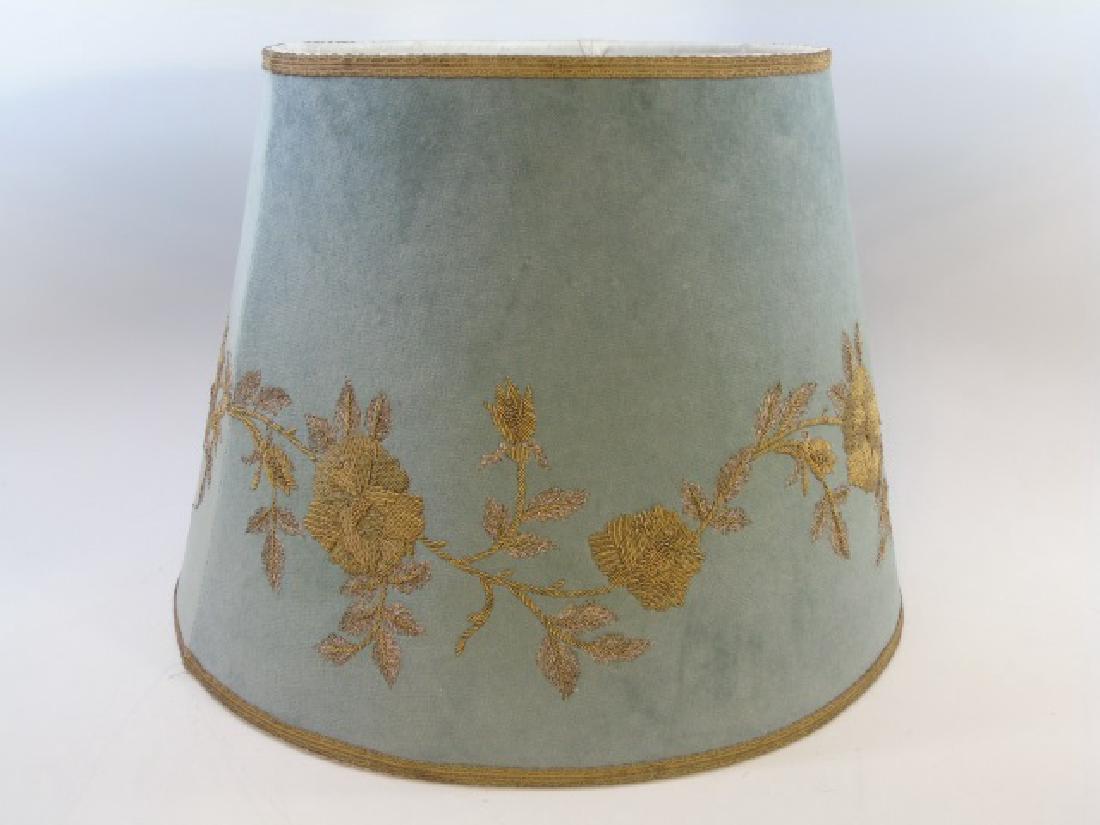 Custom Made English Lamp Shade w Antique Fabric (1 of 4)