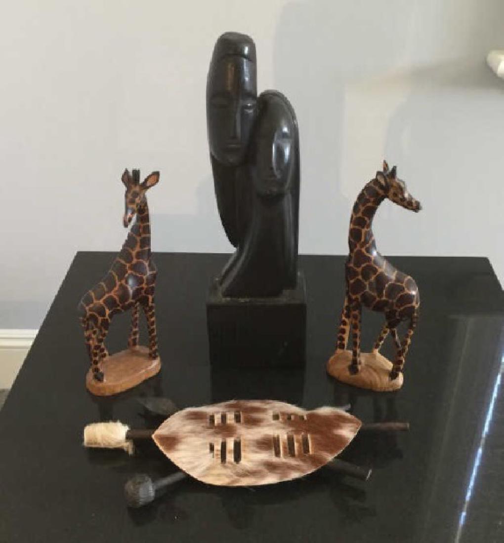 Group of Hand Made / Hand Carved African Items (1 of 3)