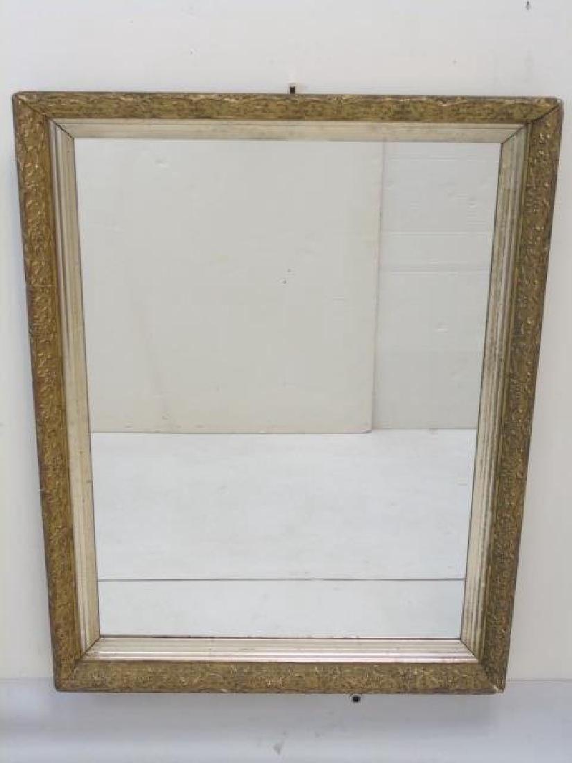 Vintage Gold Framed Rectangular Mirror (1 of 3)