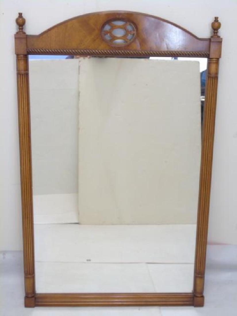 Vintage Rectangular Mirror w Reeded Pilasters (1 of 3)