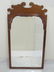 Mahogany Tone Carved Queen Anne Mirror