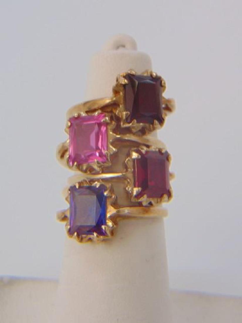 Four Vintage 10kt Yellow Gold Stacking Rings (1 of 5)