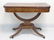 19th C Burl Wood Pedestal Card Table (One of Pair)