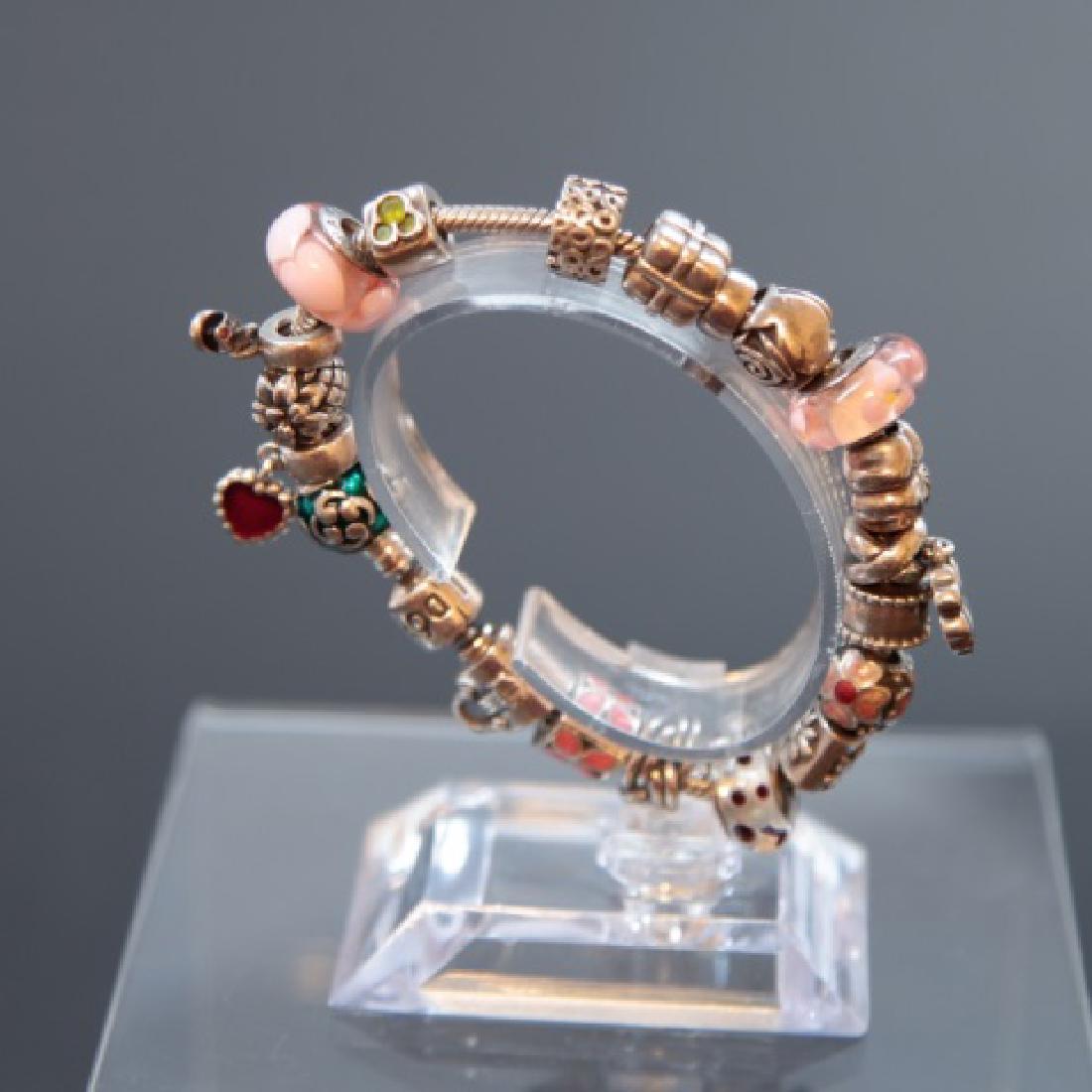 Two Sterling Jewelry Items Necklace & Pandora Bracelet (1 of 4)