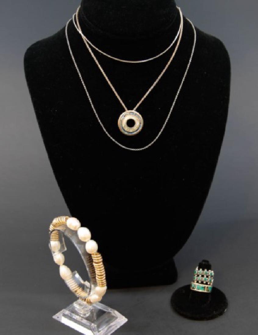 Collection of Jewelry Including 2 Rings wStones (1 of 5)