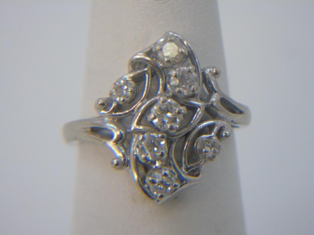 Estate 14kt White Gold & Diamond Ring (1 of 4)