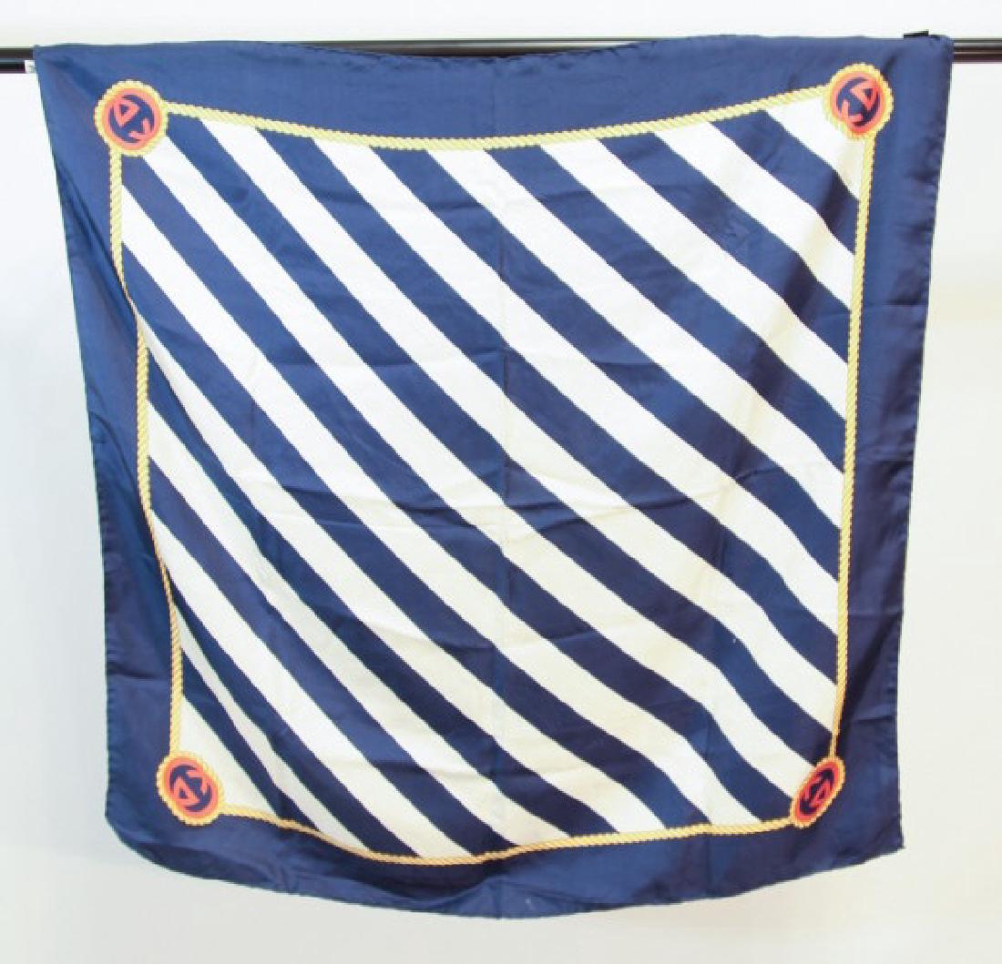 Gucci Silk Scarf w Nautical Design Motif (1 of 2)