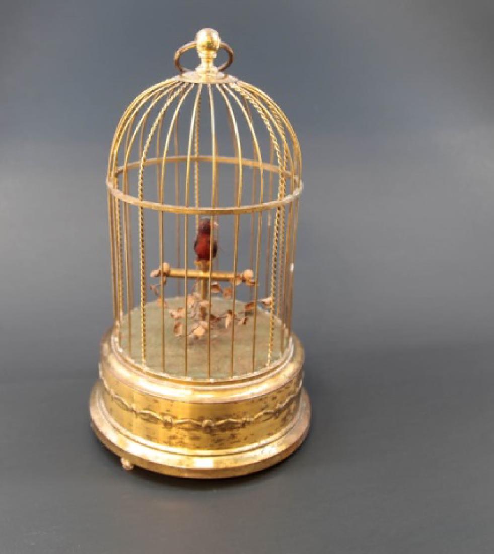 German Made Bird in Cage Automaton Music Box (1 of 5)