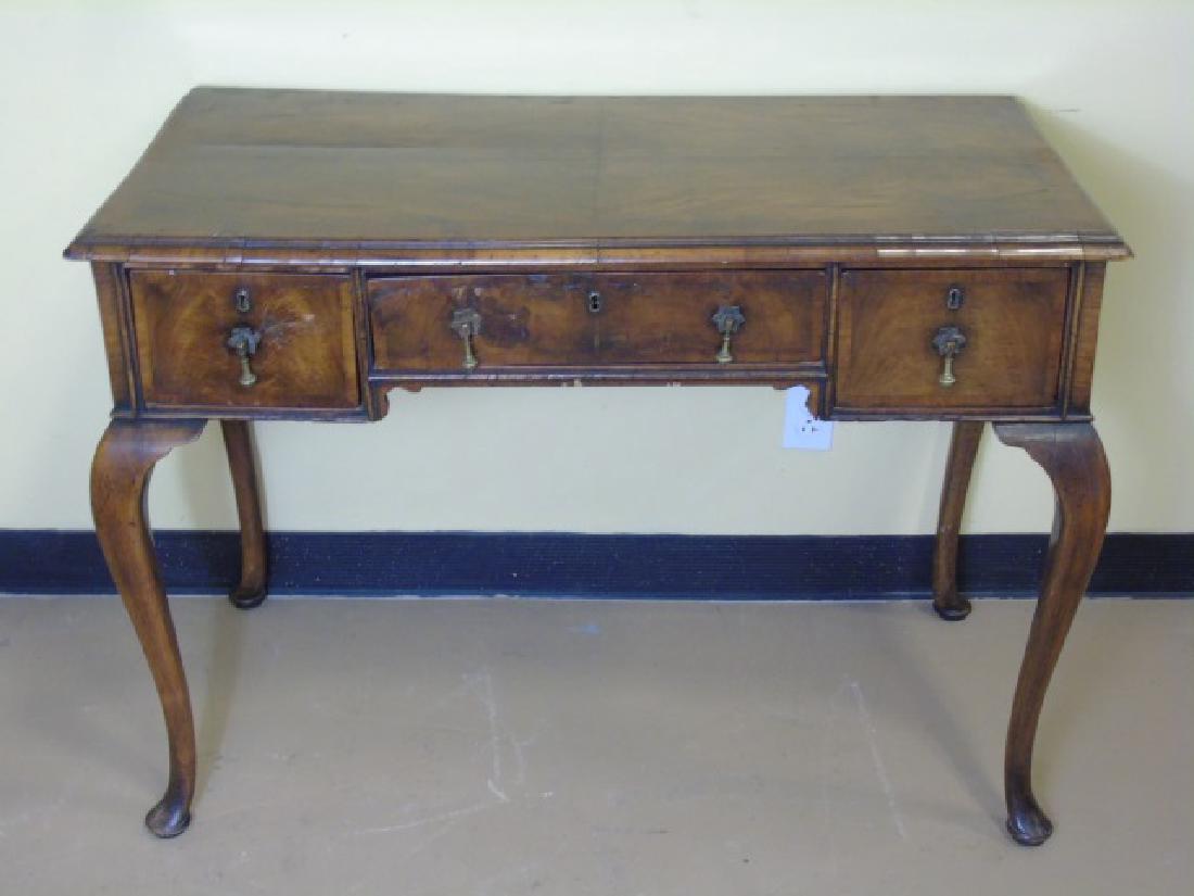 Antique English 19th C Queen Anne Walnut Desk (1 of 3)