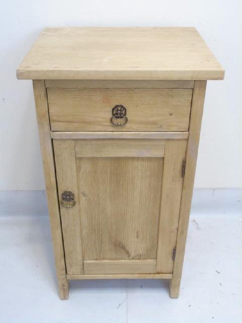 Pine Wood Side Cabinet Nightstand (1 of 3)