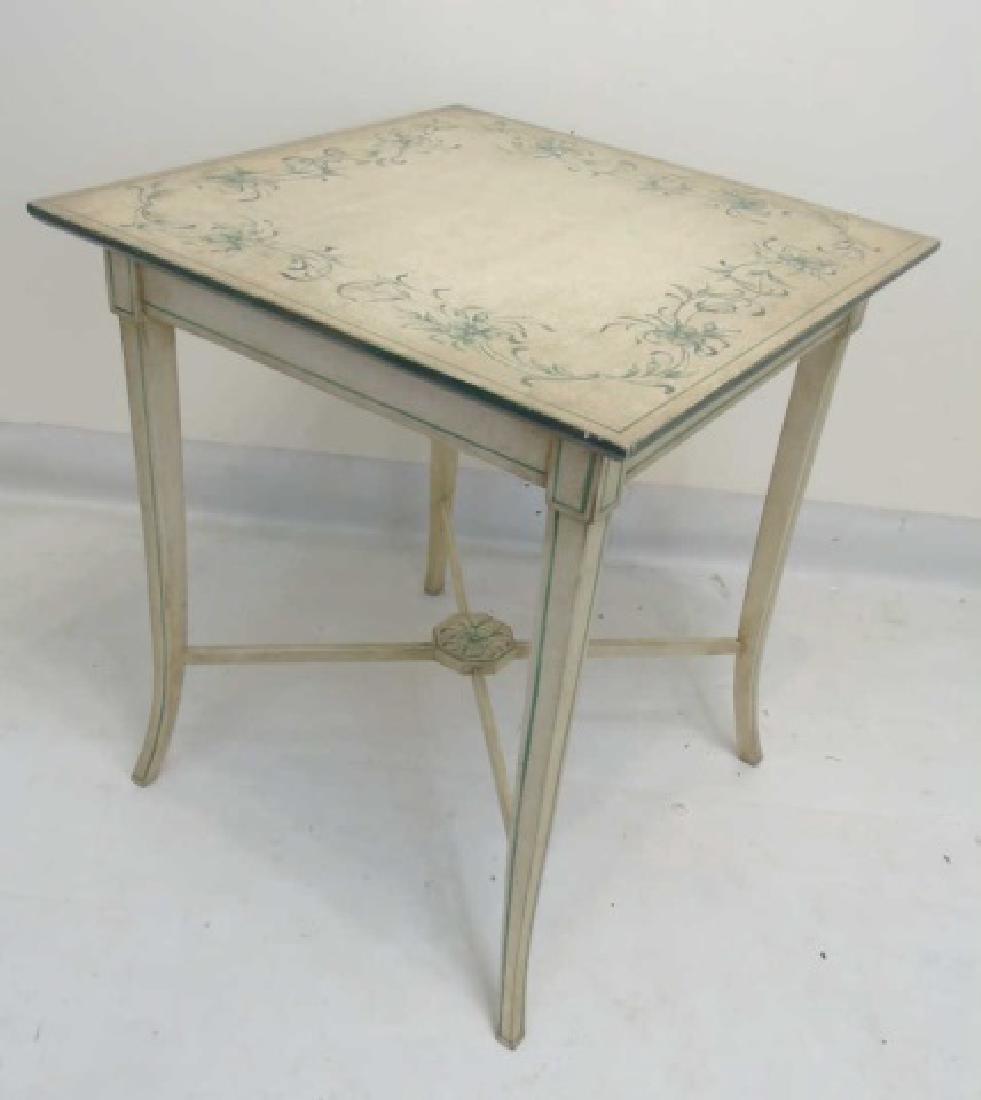 Custom Hand Painted Square Accent Table (1 of 3)