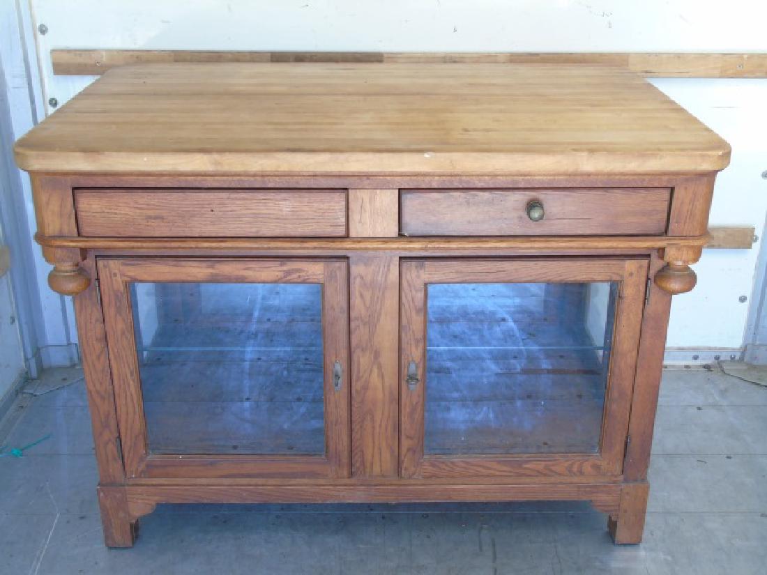 Custom Designer Kitchen Island w Butcher Block Top (1 of 5)
