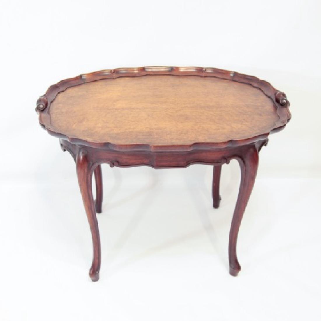 Vintage Pie-Crust Tray Top Style End or Sofa Table (1 of 3)
