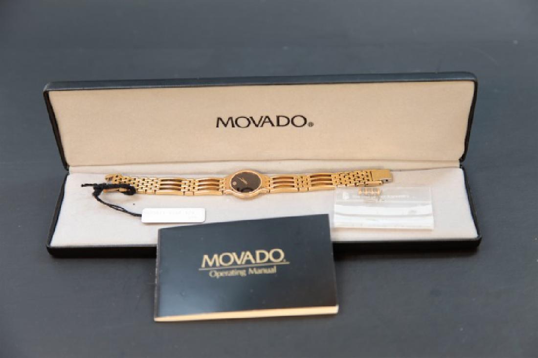 Ladies Swiss Movado Quartz Gold Watch New in Box (1 of 2)