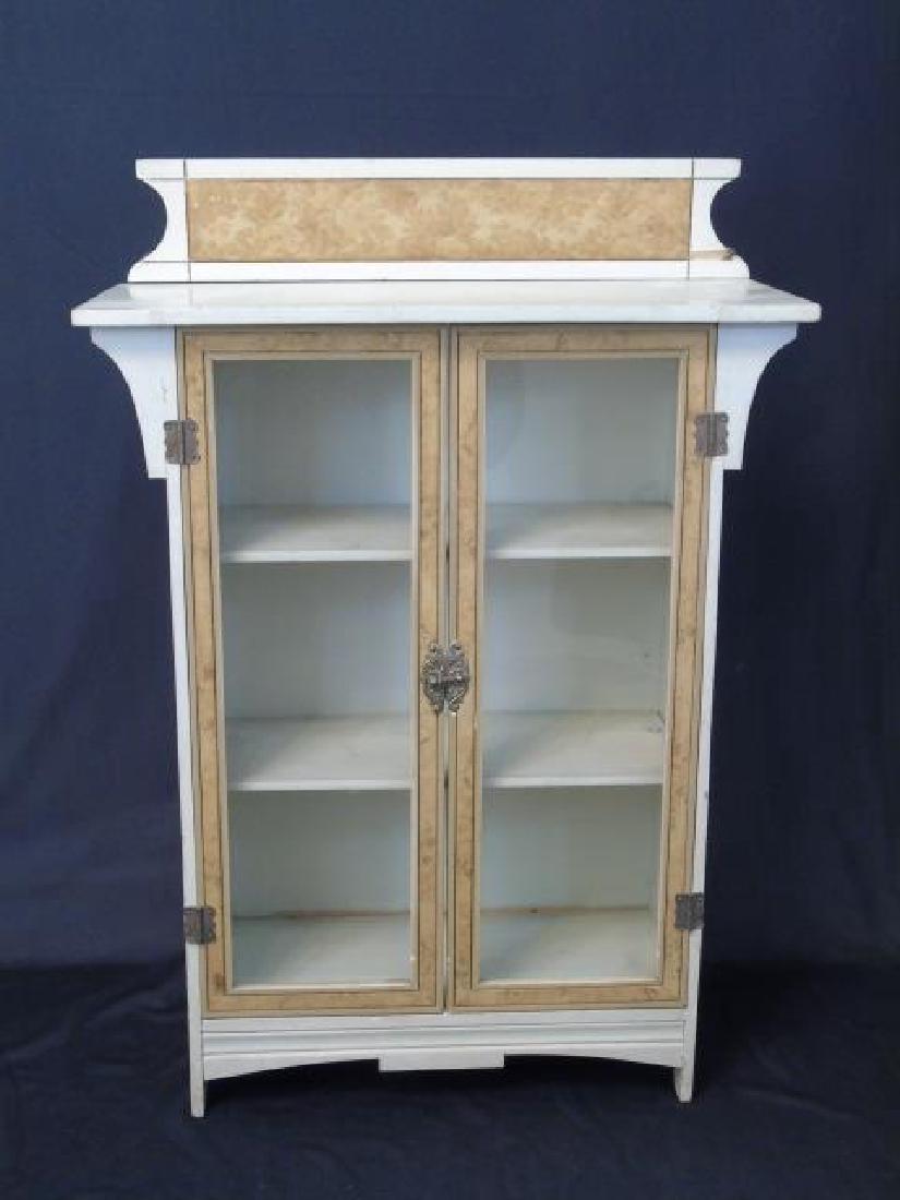 Antique Doll or Child Size Miniature Curio Cabinet (1 of 3)