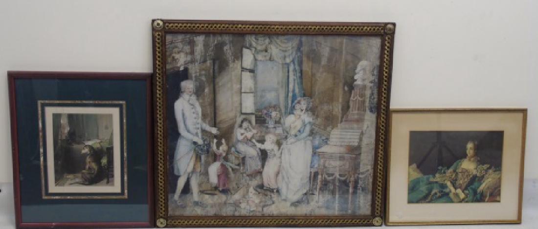 3 Antique Framed Prints - European Royalty Theme (1 of 4)