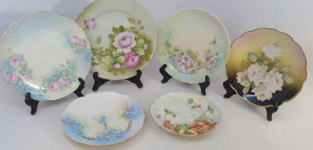 Six Antique Hand Painted German / Austrian Plates (1 of 6)