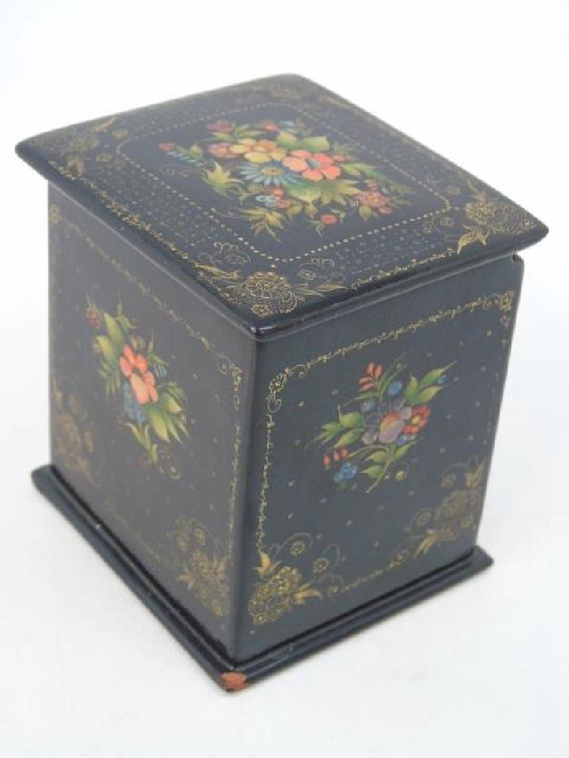Hand Painted Russian Lacquer Table Box (1 of 4)