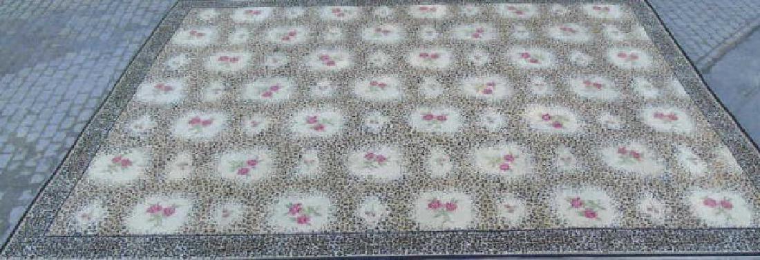 Stark Custom-Made Wool Blend Leopard~Floral Rug (1 of 5)