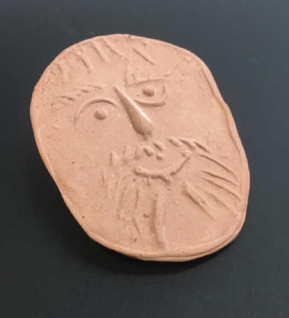 Pablo Picasso - Stamped Pottery Medallion / Plaque (1 of 5)