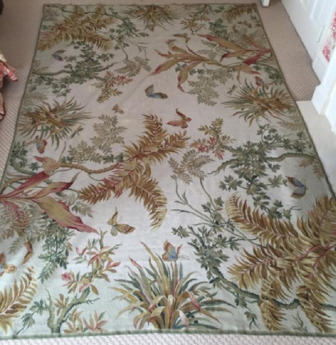 Tropical Motif Needlepoint / Tapestry Carpet (1 of 3)