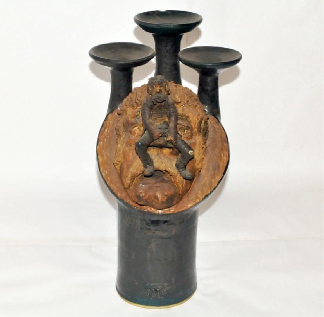 American Studio Art Pottery Vase Signed (1 of 8)
