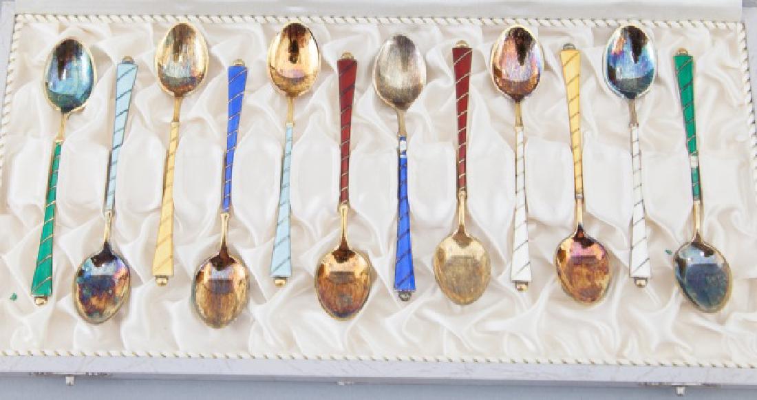Box Set of 12 Egon Lauridson Sterling Demi Spoons (1 of 8)