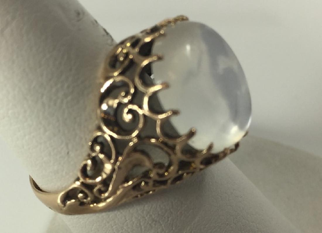 Antique Victorian 14k Gold Filigree Moonstone Ring (1 of 5)