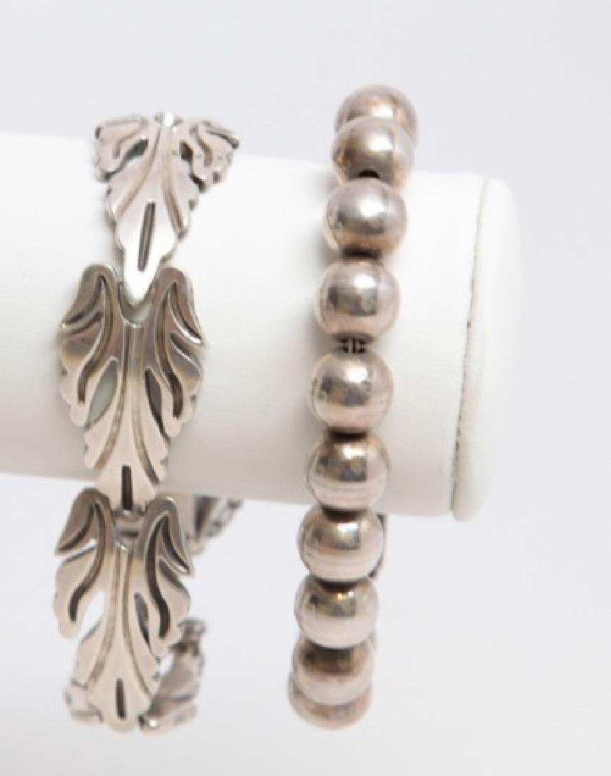 Mexico Sterling Silver Bracelets - Beads & Panels (1 of 7)