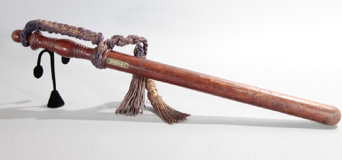 Antique American Police Billy Club w Cord & Plaque (1 of 3)