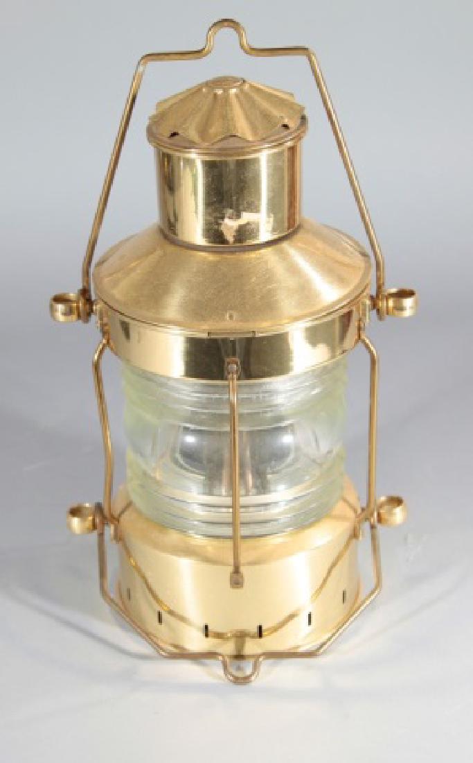 Ankerlight Brass ~ Glass Kerosene Ship Lantern (1 of 4)