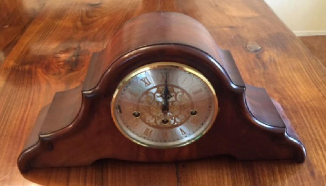 Vintage Mahogany Mantle Clock by Heritage Heirloom (1 of 4)