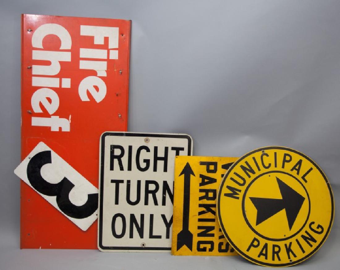 Collection of 4 Colorful Metal Street Signs (1 of 3)