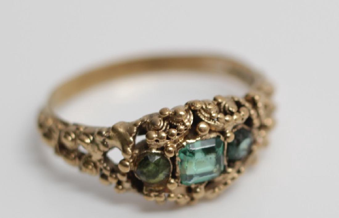 Antique 19th C English Victorian 15kt Gold Ring (1 of 4)