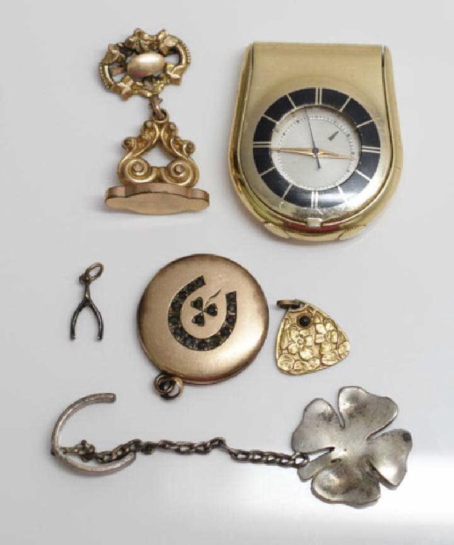 Antique Fobs, 14k Charms, Locket, Le Coultre Watch (1 of 10)