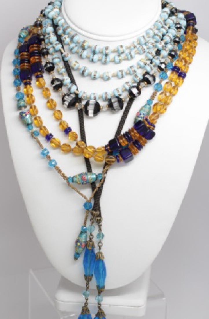 Collection of Five Vintage Flapper Style Necklaces (1 of 10)
